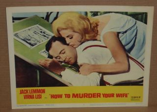 How To Murder Your Wife Movie Lobby Card 2 1965 Virna Lisi Jack Lemmon