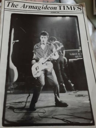 The Clash Rare Old Fazine Armagideon Times Issue 2