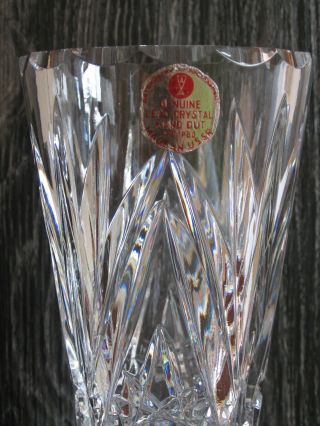 Lead Crystal Hand - Cut Waisted Vase (made in USSR) 2