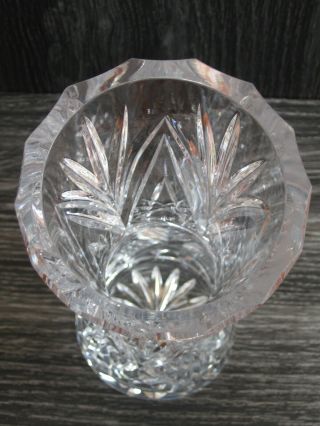 Lead Crystal Hand - Cut Waisted Vase (made in USSR) 3