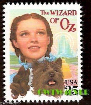 Judy Garland As Dorothy With Toto Wizard Of Oz Classic Films Stamps 12x