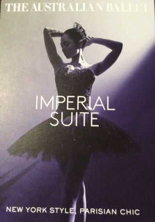 Promotional Flyer The Australian Ballet Imperial Suite