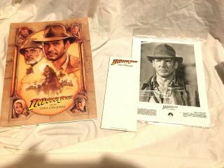 Indiana Jones & The Last Crusade Press Kit.  Harrison Ford.  Photos Still