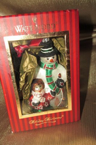 Waterford Christmas Wonders Jolly Snowman 2nd Ed Minty