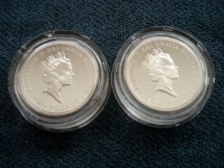 1989 United Kingdom - 2 Pound - Tercentenary of the Bill of Rights - 2 pc.  Silver 2