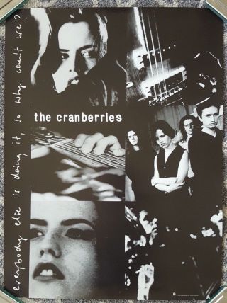The Cranberries " Everybody Else Is Doing It " Orig Promo Poster Dolores O 