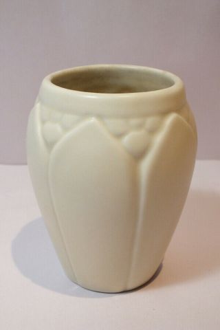 Vintage Rookwood Pottery Vase White 1932 2090 4 1/2 Inch Arts Crafts Deco