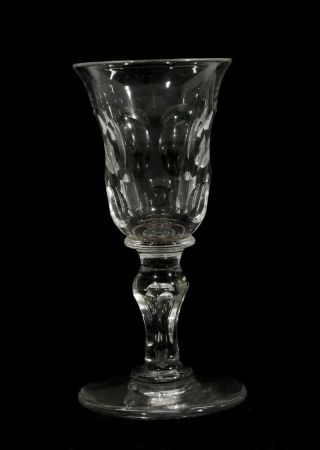 Late Georgian Early Victorian Antique Port Glass.
