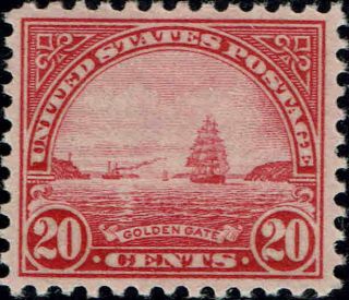 698 1931 20 Cent Golden Gate Issue - Og/nh - - Vf,