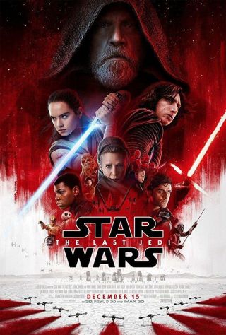 Star Wars The Last Jedi 27x40 Movie Poster (2018) Hamill & Ridley