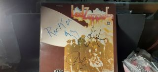 Led Zeppelin 2 Autographed Lp Signed By Jimmy Page - Robert Plant - John Paul Jones