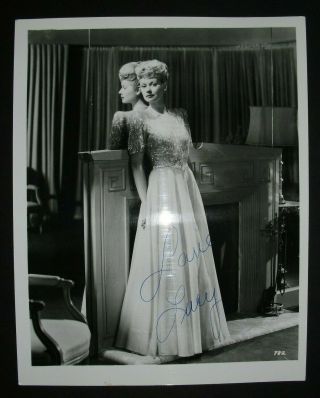 B&w Photo Signed By Lucille Ball,  With,  8x10