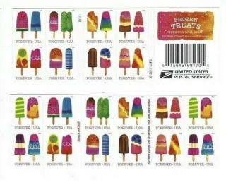 2018 Scott 5285 - 94 Frozen Treats Book Of 20 Forever Stamps Mnh