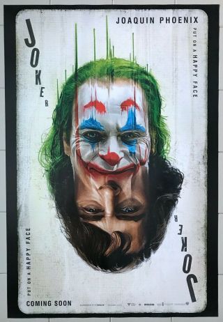 Joker Movie Poster International Version 27x40 Double Side