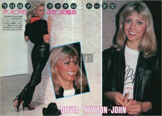 Olivia Newton John 1979 Japan Picture Clippings 2 - Sheets Nj/m