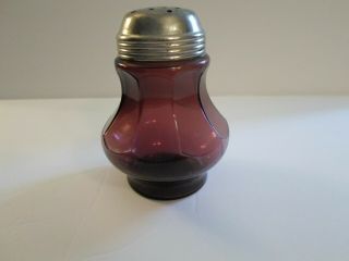 Vintage Purple Amethyst Glass Sugar Shaker Hand Blown