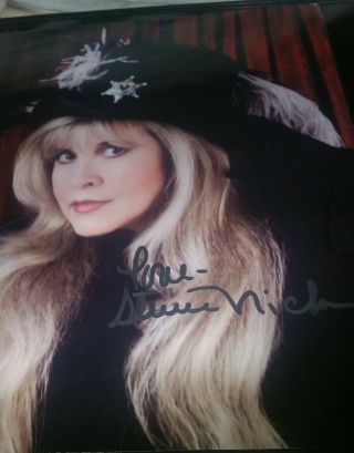 Fleetwood Mac Stevie Nicks signed autographed framed 8x10 photo,  VIP pass 2