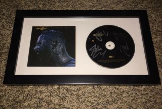 Skillet Band Signed Autograph Framed Matted Unleashed Cd Display John Cooper,  3