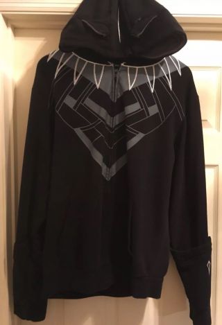 Nycc Black Panther Hoodie Large Marvel Disney Stan Lee Avengers D23 Expo Sdcc