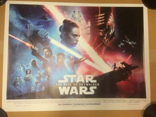 Star Wars The Rise Of Skywalker Final Design Quad Cinema Poster.