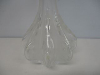 SIGNED LALIQUE FRANCE CRYSTAL ART GLASS MARIE CLAUDE 13 1/4 