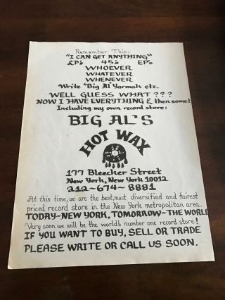 1977 Vintage 8x11 Print Ad For Big Al 