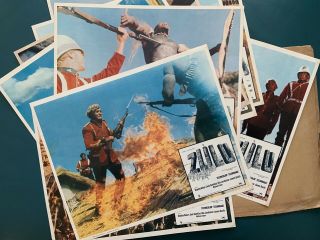 Zulu Michael Caine Stanley Baker Mexican Lobby Card Set 1964