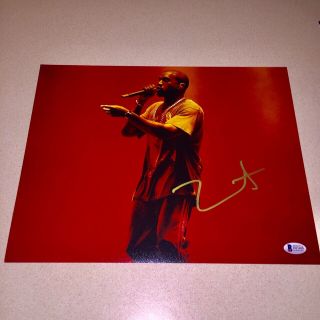 Kanye West Signed Autographed 11x14 Photo Yeezus Ye Rapper Beckett Bas.