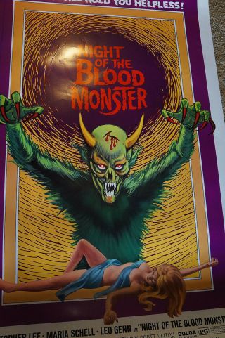 NIGHT OF THE BLOOD MONSTER JESS FRANCO SEXY HORROR 40 X 60 1972 2