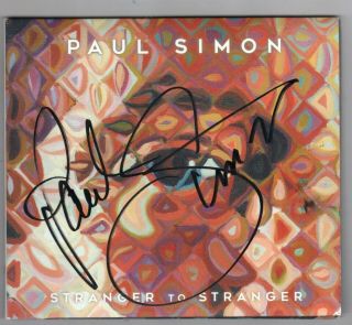 Paul Simon Stranger To Stranger In - Person Signed Cd With Letter Of Authenticity