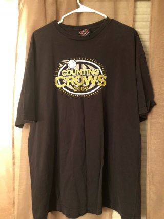 Counting Crows Summer Tour 2007 T Shirt Xxl Cinder And Block Baseball