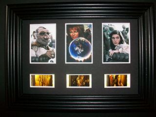 Labyrinth Framed Trio Movie Film Cell Memorabilia - Compliments Dvd Poster