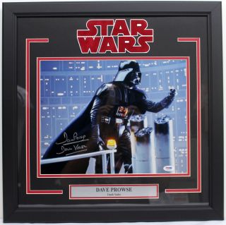 David Prowse Signed Star Wars Darth Vader Framed 11x14 Photo Psa/dna Ac67716