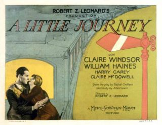 Old Movie Photo Little Journey Lobby Card William Haines Claire Windsor 1927