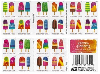 Usps Frozen Treats Forever Stamps - 20 Pieces