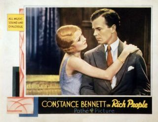 Old Movie Photo Rich People Us Lobby Card Constance Bennett Regis Toomey