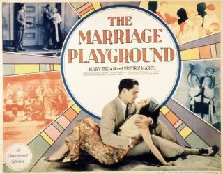 Old Movie Photo The Marriage Playground Poster Fredric March Mary Brian