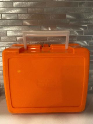1990 Kids on the Block Orange Lunchbox Thermos Brand 2