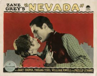 Old Movie Photo Nevada Lobby Card Thelma Todd Gary Cooper 1927