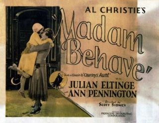 Old Movie Photo Madame Behave Us Lobby Card Ann Pennington Julian Eltinge