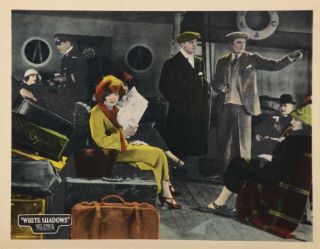 Old Movie Photo White Shadows Lobby Card Betty Compson Clive Brook 1924