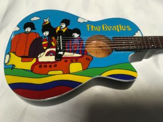 Mini Guitar Beatles Collectible Yellow Submarine Memorabilia Acoustic Guitar 2