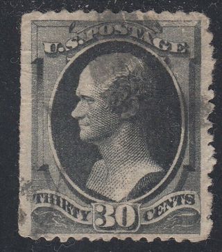 Tdstamps: Us Stamps Scott 190 30c Hamilton