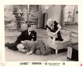 Topper 1937 Rare Lobby Card Cary Grant Constance Bennett Roland Young