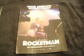 Rocketman 2019 Oscar Ad With Taron Egerton As Elton John Playing At Piano