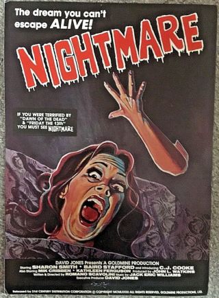 " Nightmare " Movie Pressbook