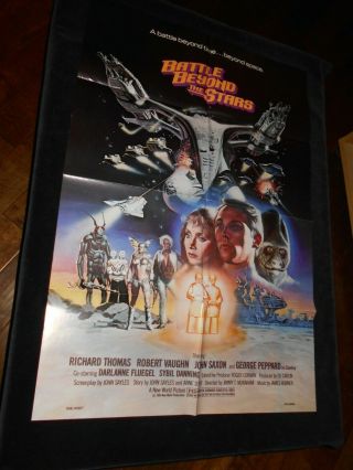 Battle Beyond The Stars Sci Fi Sybil Danning Folded One Sheet Poster