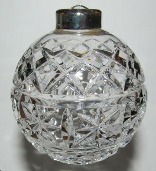 Waterford Marquis Ball Christmas Tree Ornament Hand Cut Crystal 2.  75 " Germany