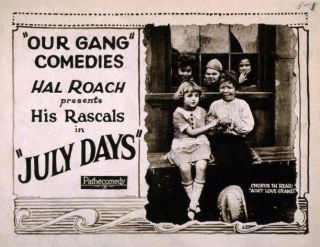 Old Movie Photo July Days Lobby Card Front Mary Kornman Mickey Daniels