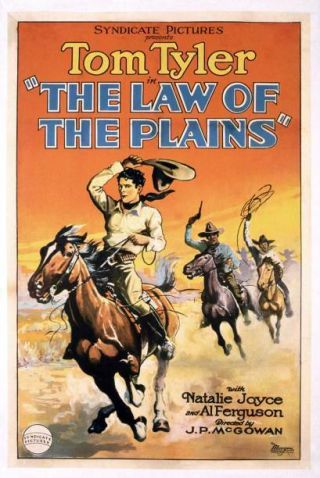 Old Movie Photo Law Of The Plains Poster Tom Tyler 1929